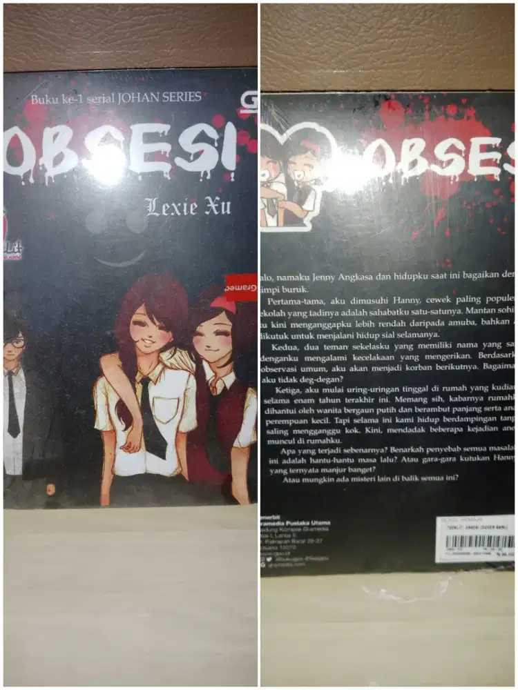 Novel OBSESI Lexie Xu Buku ke-1 serial Johan Series