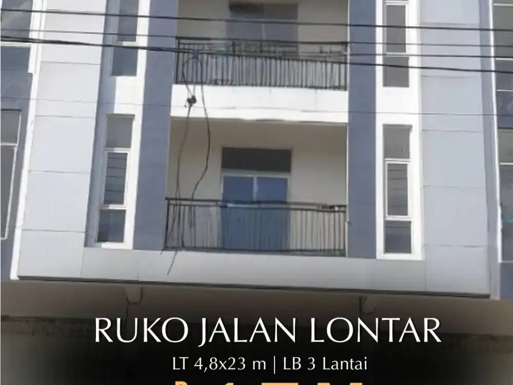 Dijual Ruko Jl. Lontar Bagian Dalam / Samping Surabaya