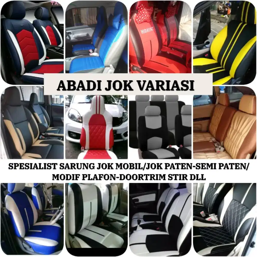 Promo Sarung Jok Mobil Murah/Modif Intrior/Siap Atr Psg SeJABODETABEK