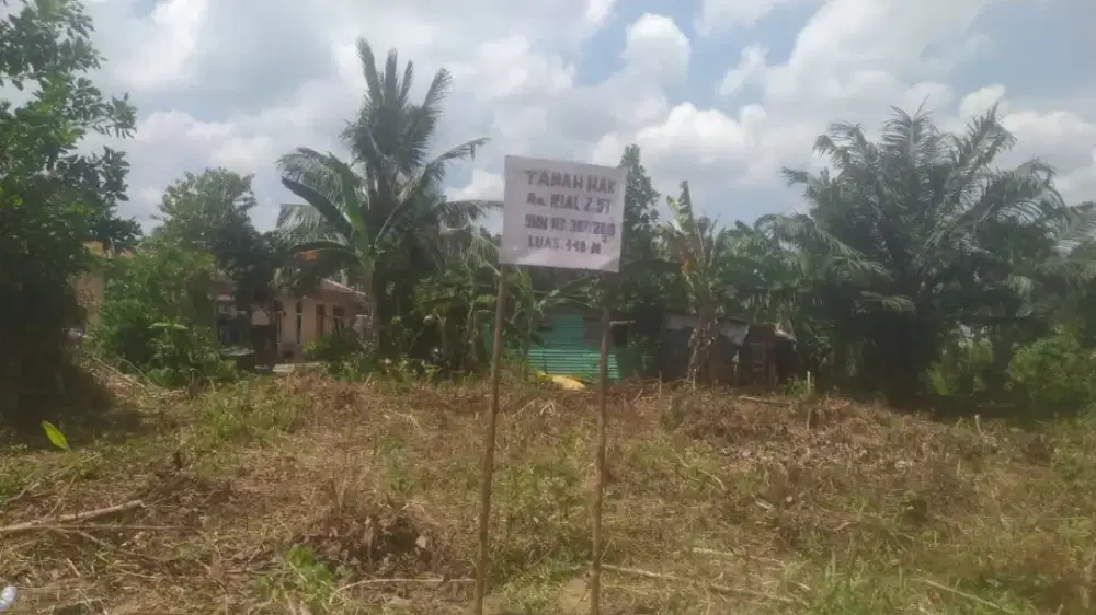 Di Jual Sebidang tanah kosong ukuran P 25 x L18 m2