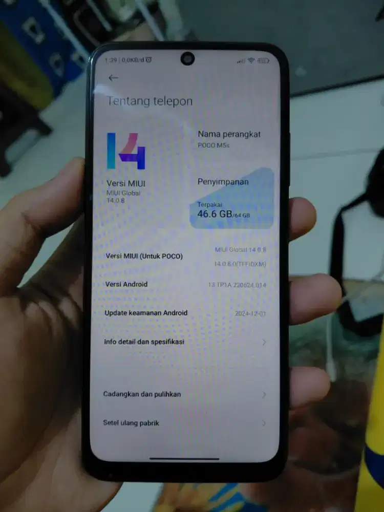 Pocco M5s 4/64 dus,unit,kabel data