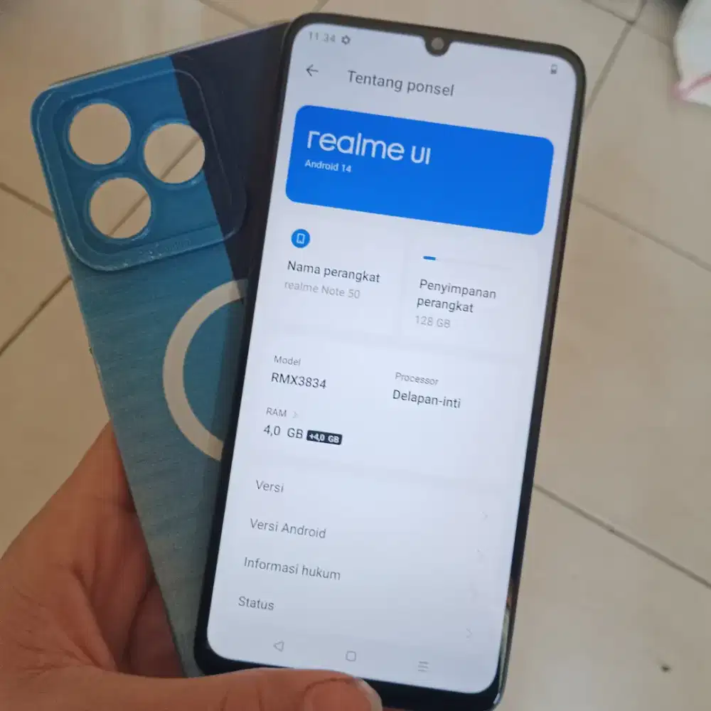 Realme note 50 4+4/128 no minus