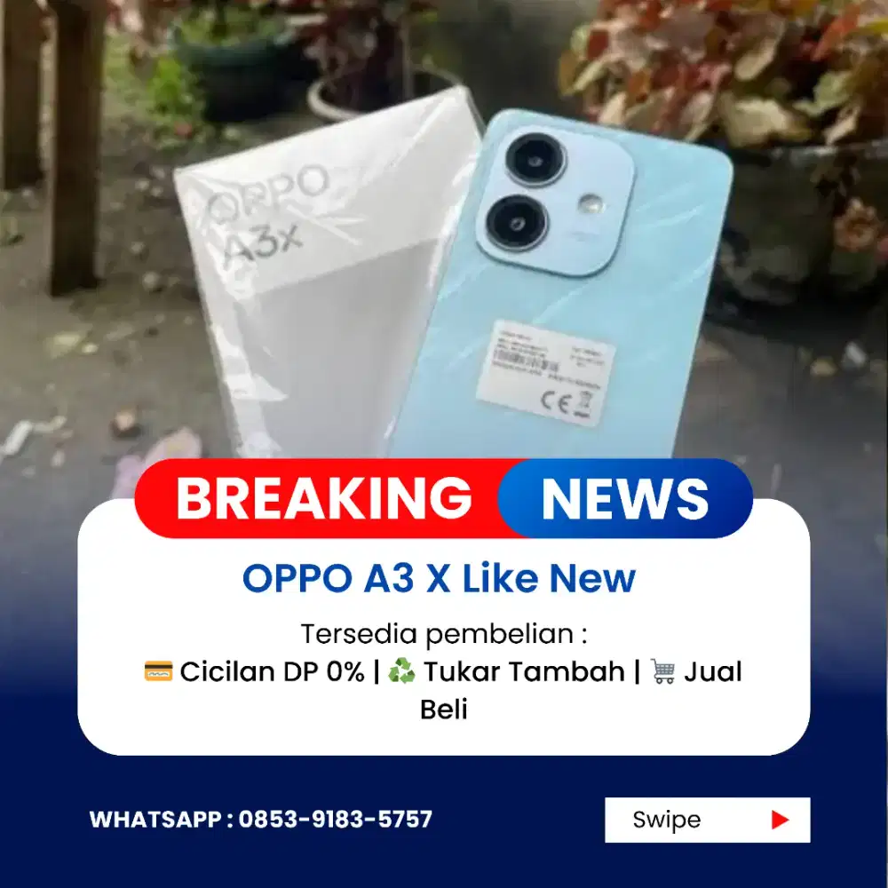 OPPO A3 X 64GB - SEPERTI BARU!