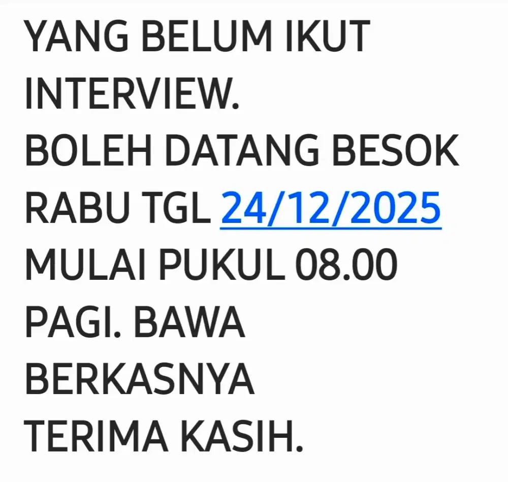Masih Butuh Driver Sim B1. Hari senin interview
