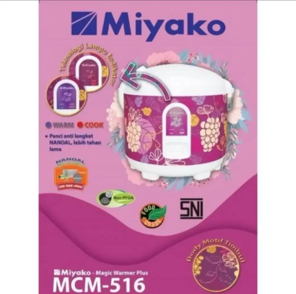 Dijual Cepat Magic Com Miyako MCM-516 1,8 Liter