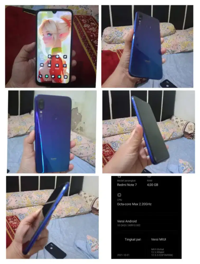 Xiomi redmi note 7 masih bagus mulus lengkap