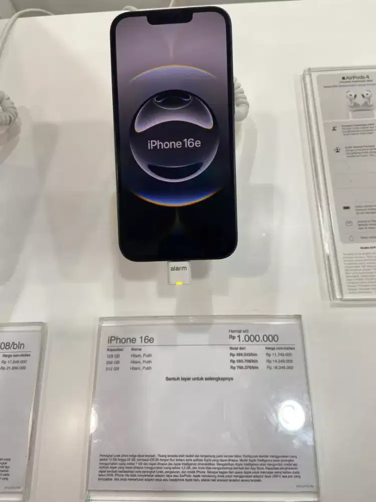 PROMO CICILAN BUNGA 0% IPHONE 16E