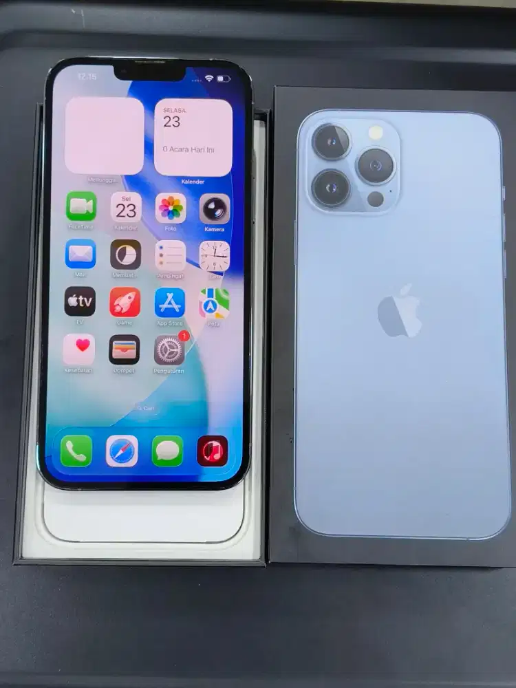iPhone 13 promax 256 GB iBox siera blue mulus