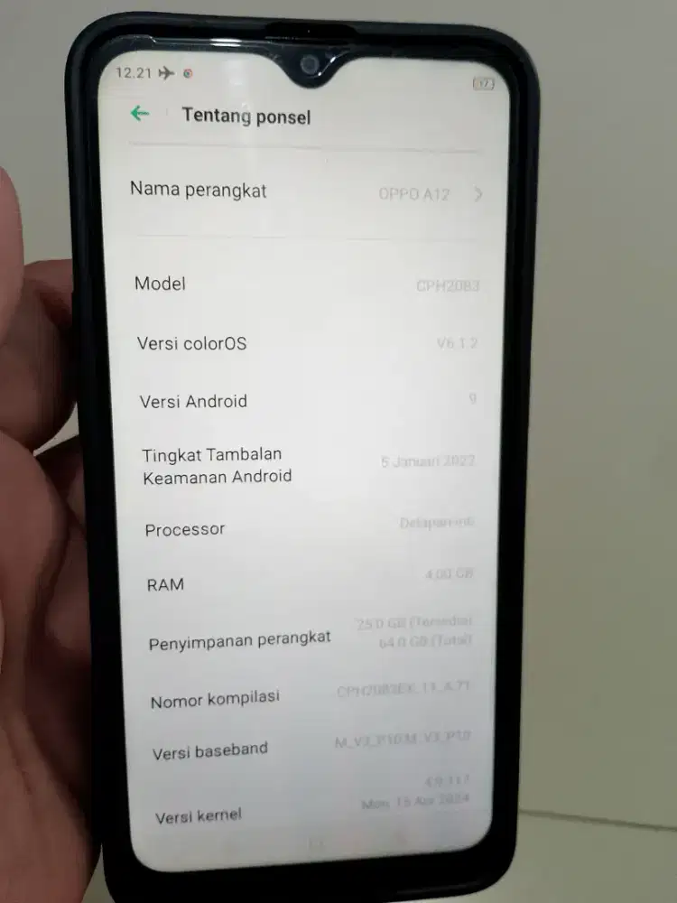 Oppo A12 kondisi second