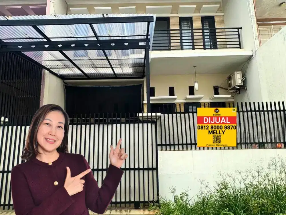 Dijual Rumah 2 Lantai Modern Minimalis di Komplek Pondok Kelapa Jakarta Timur