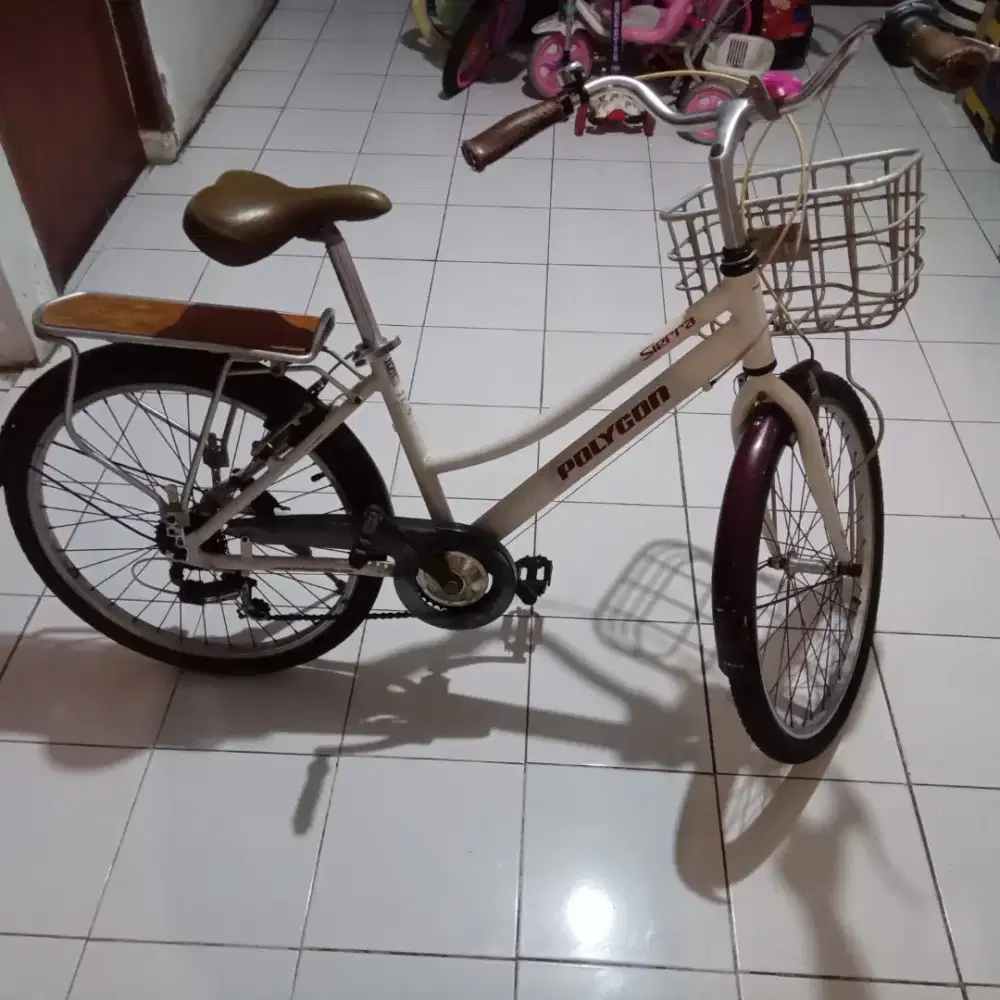 Sepeda polygon sierra 24 keranjang kalcer retro vintage no minivelo