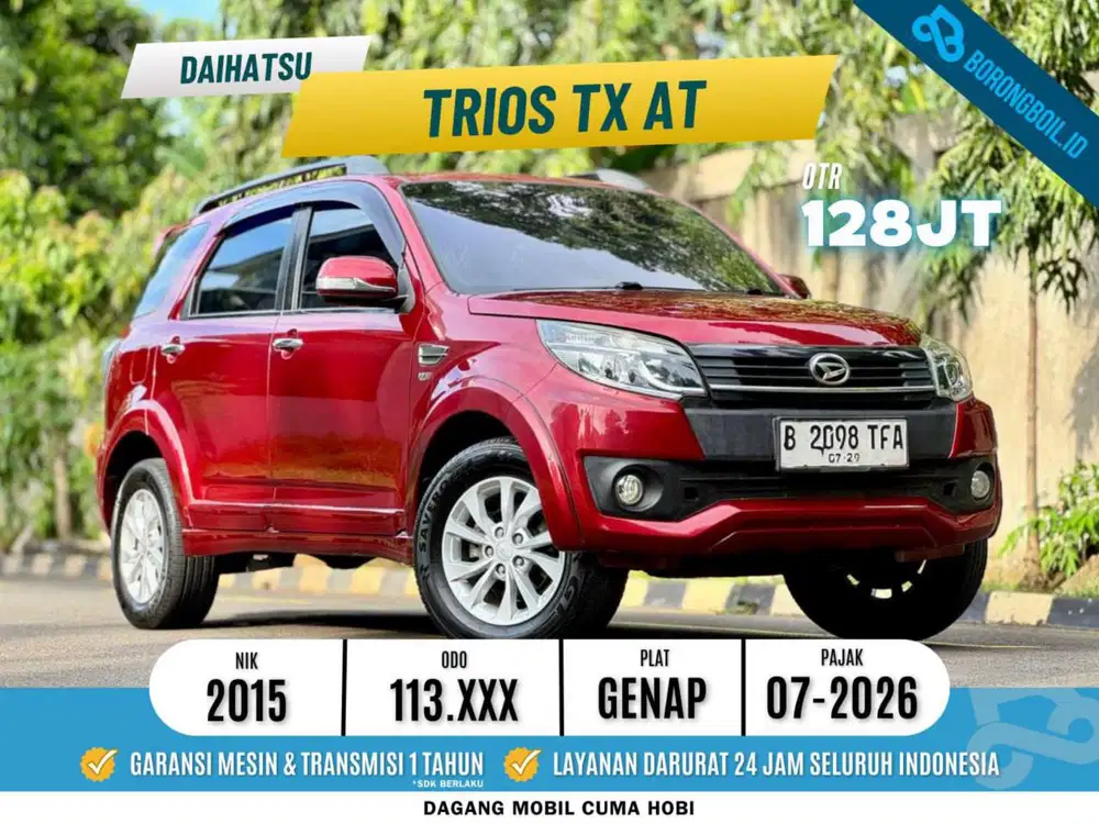 Daihatsu Terios TX AT 2015 TDP 5 JUTA