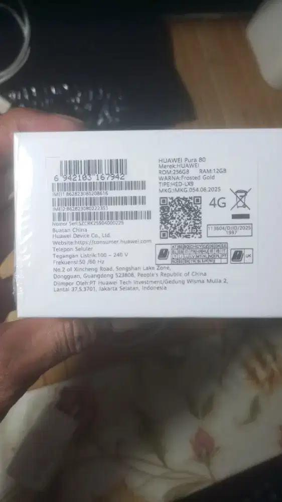 dijual cepat. huawei pura 80 basic... belum dipakai
