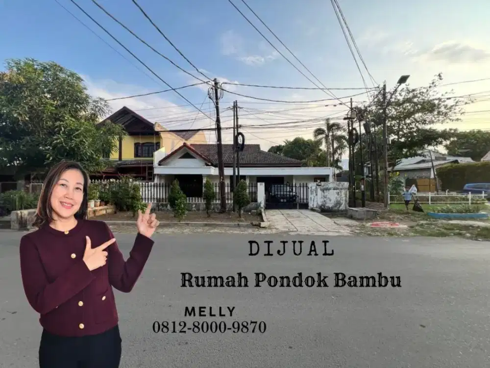 Dijual Rumah Asri Akses Mudah Komplek Pondok Bambu, Duren Sawit, Jakarta Timur