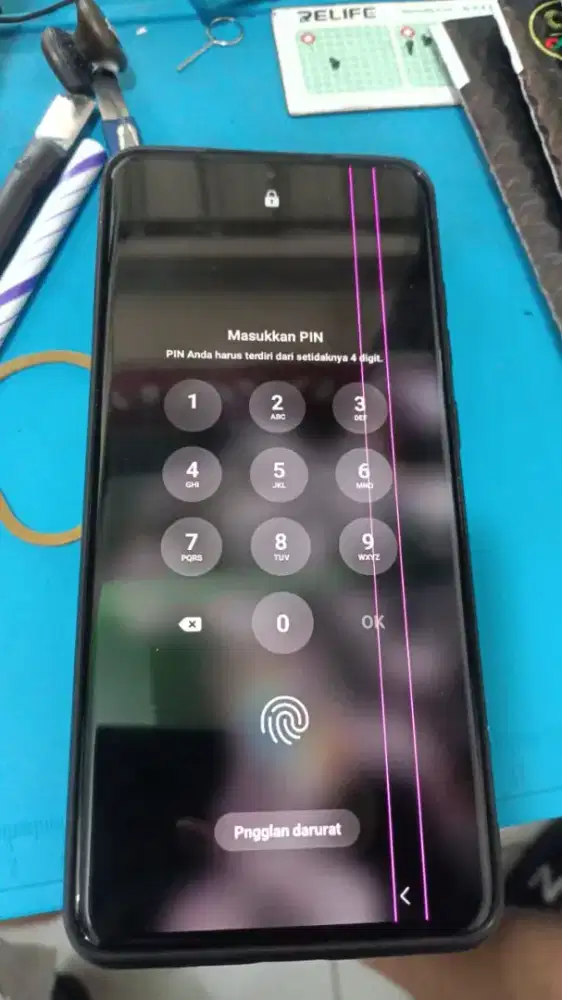 Lcd & frame Samsung s20 ultra garis