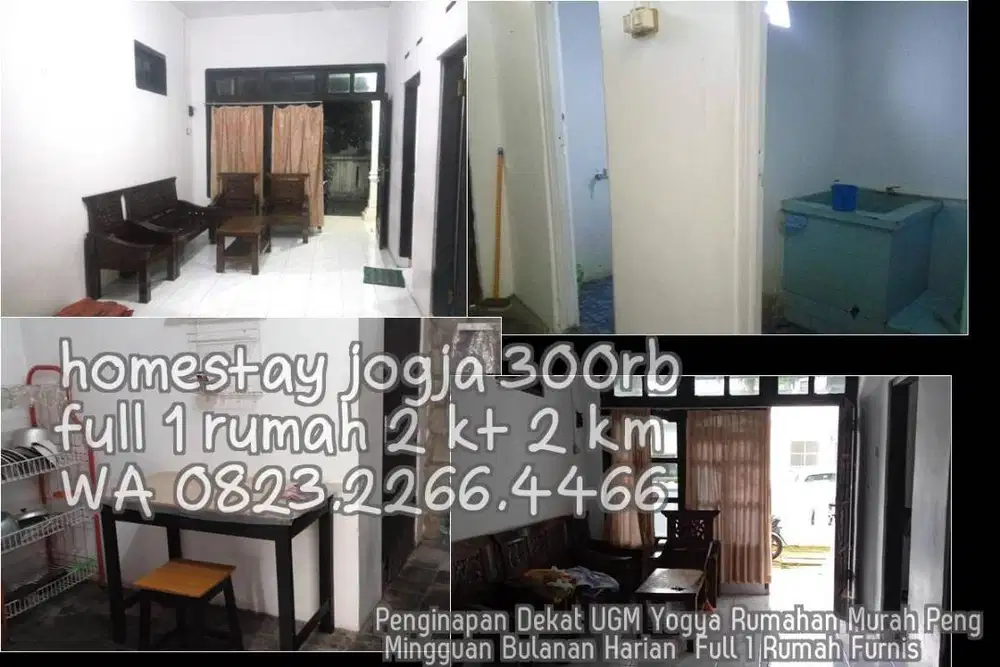 Penginapan Dekat UGM Yogya Rumahan Murah Peng Mingguan Bulanan Harian