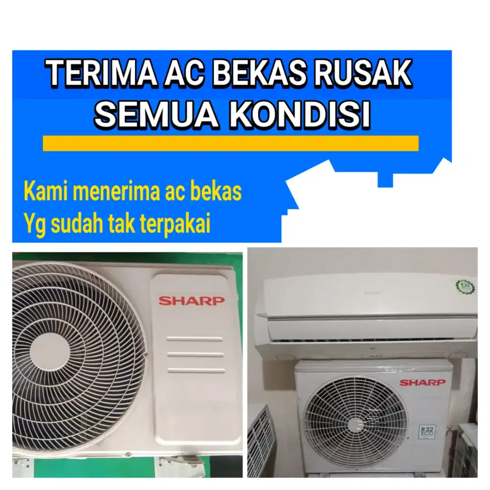 Terima ac bekas rusak