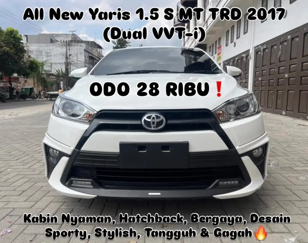 (TDP 16 JUTA!) Toyota All New Yaris 1.5 S Manual TRD Putih 2017
