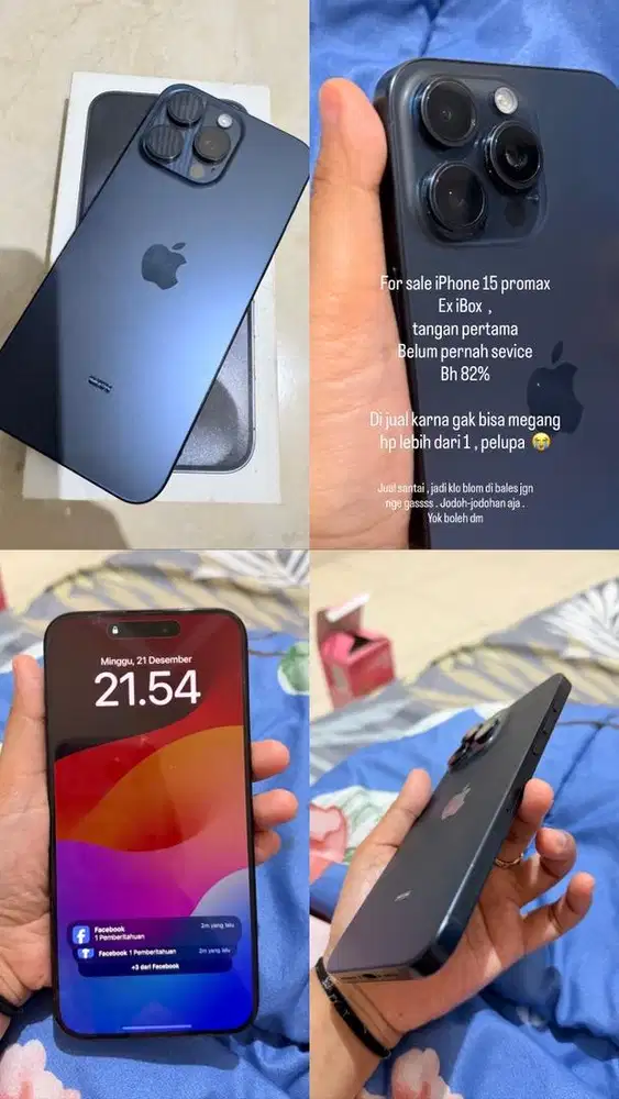 Iphone 15 promax second ibox