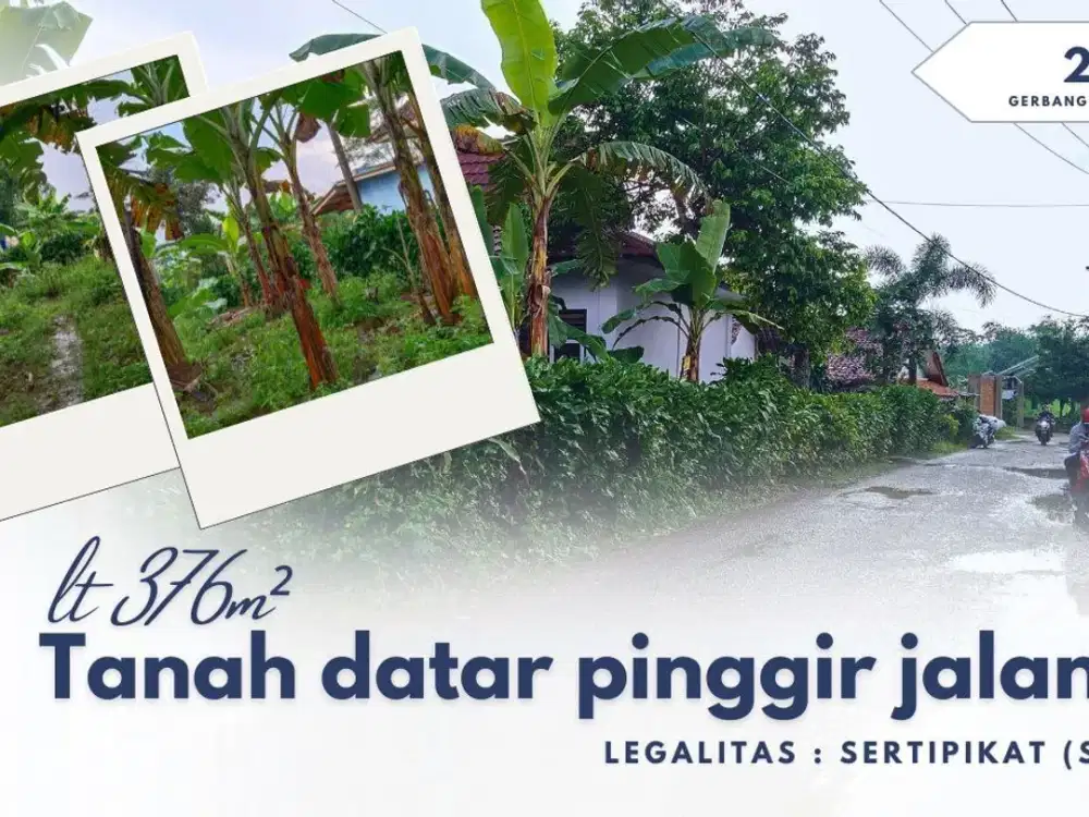 TANAH DATAR   UNTUK RUMAH, RUKO DLL  2,5 KM KE GT DARANGDAN PURWAKARTA