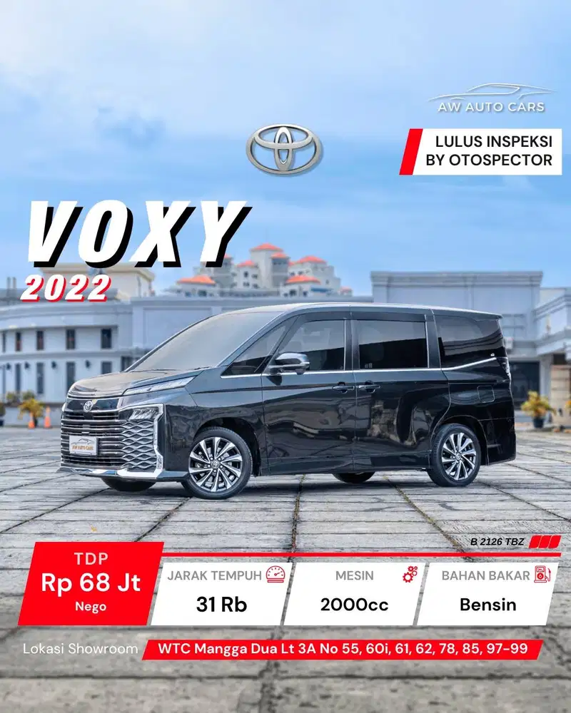 [LOW KM] Toyota Voxy NIK 2022 mdl 2023