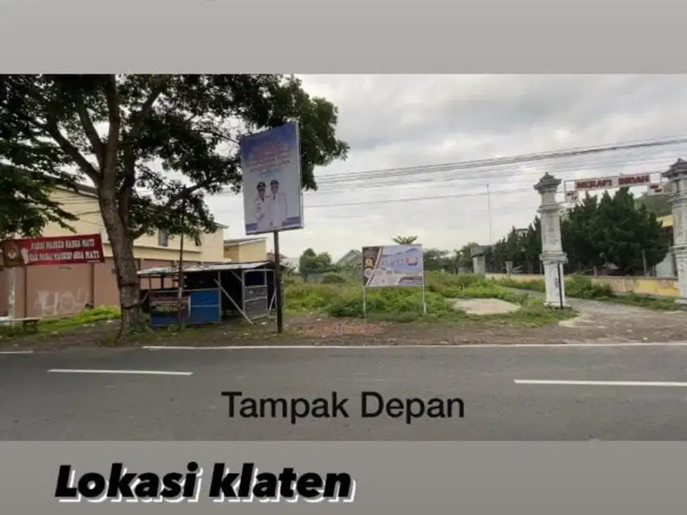 DIJUAL TANAH PEKARANGAN MANGKU JALAN RAYA COCOK UNTUK USAHA