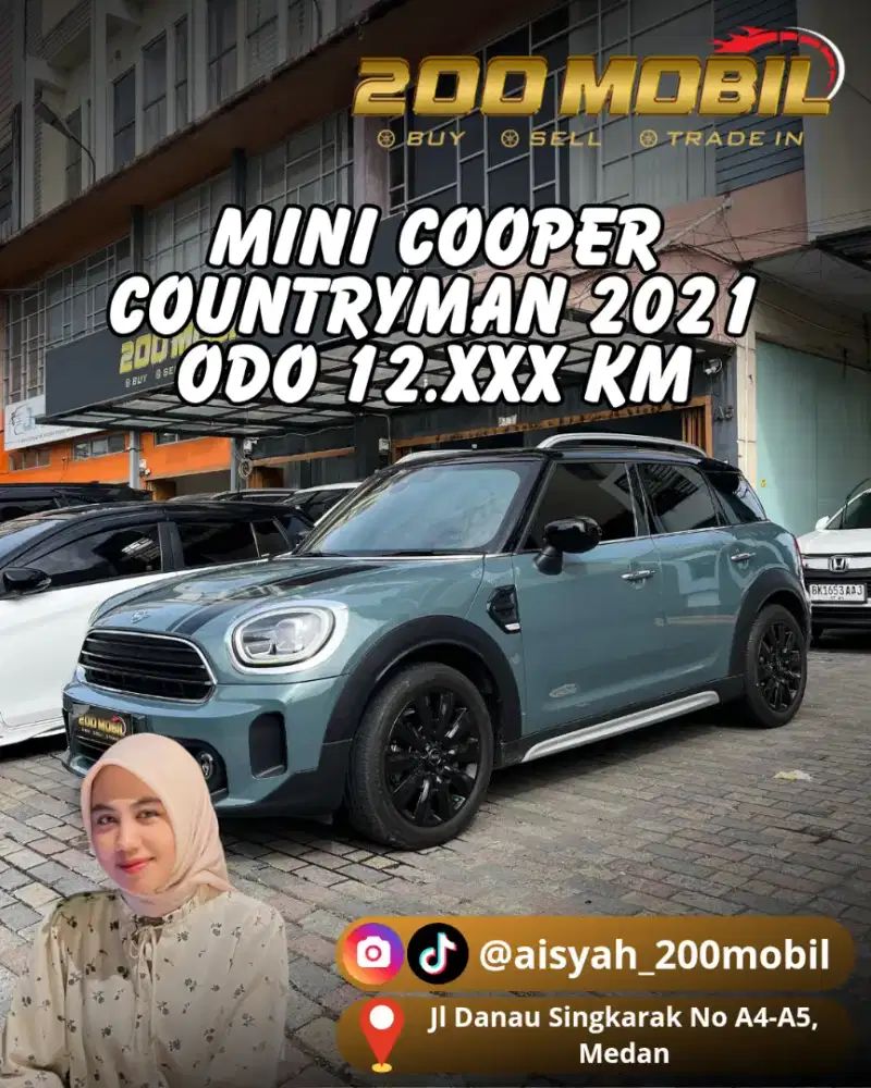 [ODO 12rb km ‼️] Mini Cooper Countryman 2021 Bensin