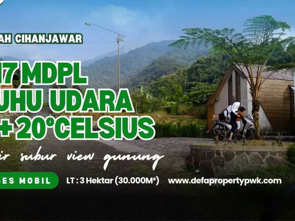 JUAL TANAH || DI KAWASAN VILA CIHANJAWAR.