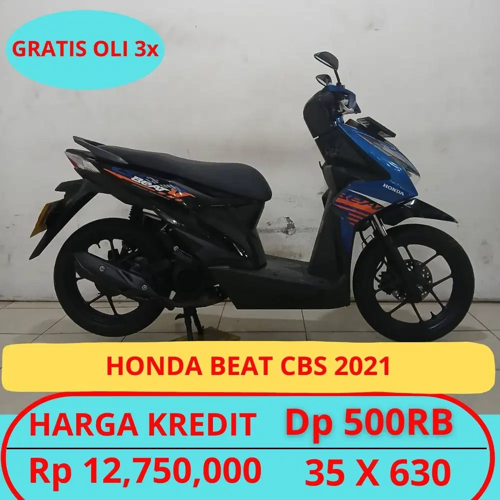 HONDA BEAT CBS 2021 DP HANYA 500 RIBU GUYSSS