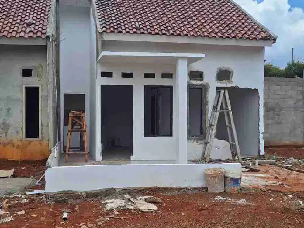 Dijual rumah murah aesthetic minimalis modern pasir putih sawangan Depok, Harga promo akhir tahun ini 130 Juta Cash, SHM
