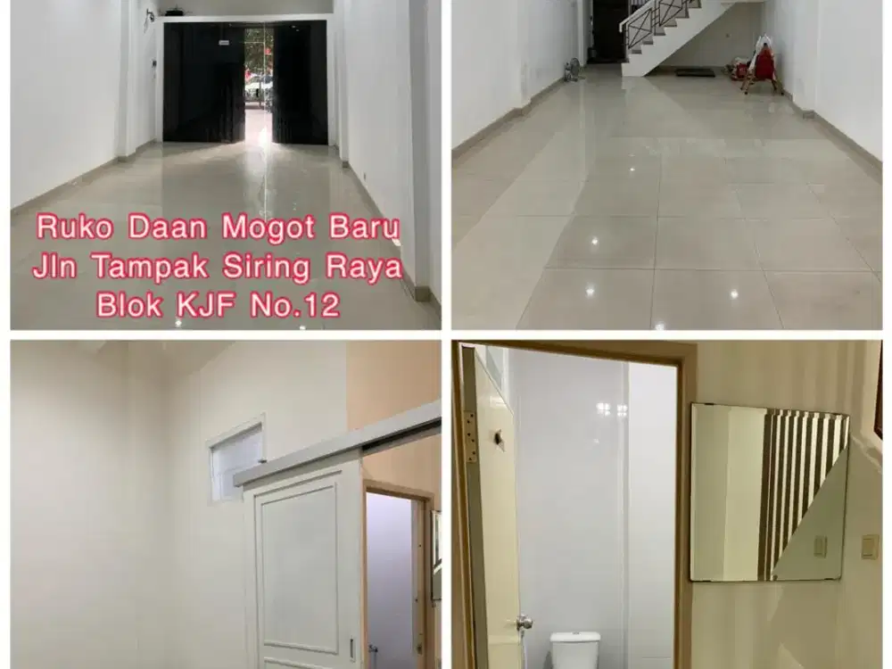 JUAL CEPAT RUKO 4LT DI JL TAMPAK SIRING RAYA DAAN MOGOT BARU
