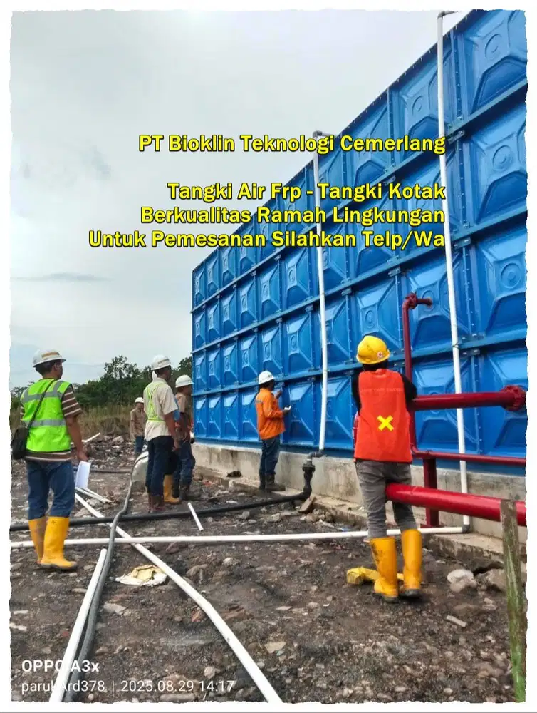 TANGKI AIR FIBERGLASS - GROUND TANK - PANEL FRP - ROOF TANK FRP