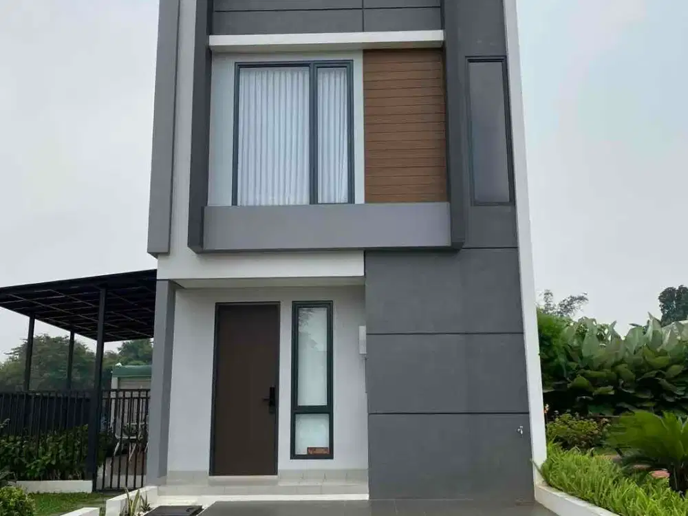 Rumah 2 Lantai Siap Huni 3kt 2km Dekat St Rawabuntu Dan Tol Di jl Raya Utama