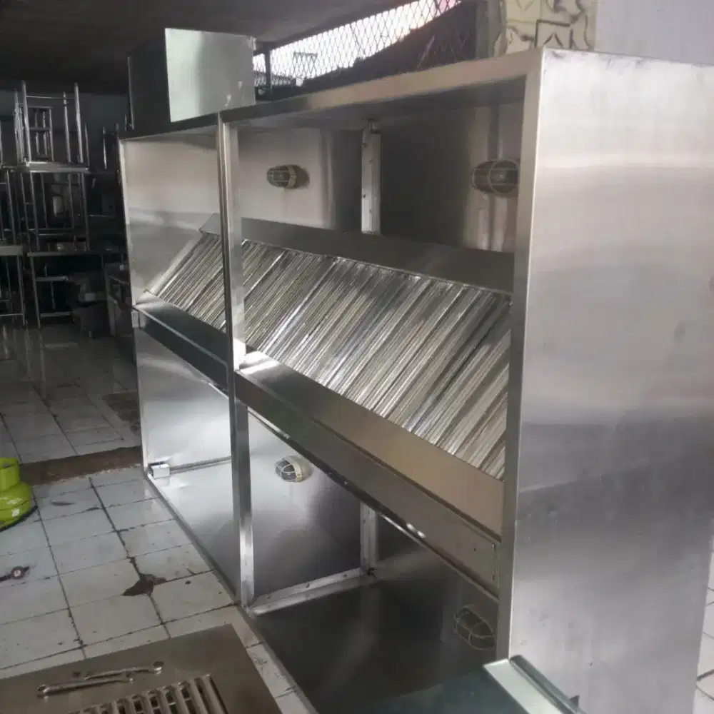 Hood sambung buat ruang tengah+filter baru+lampu 320x190x60bahan tebel