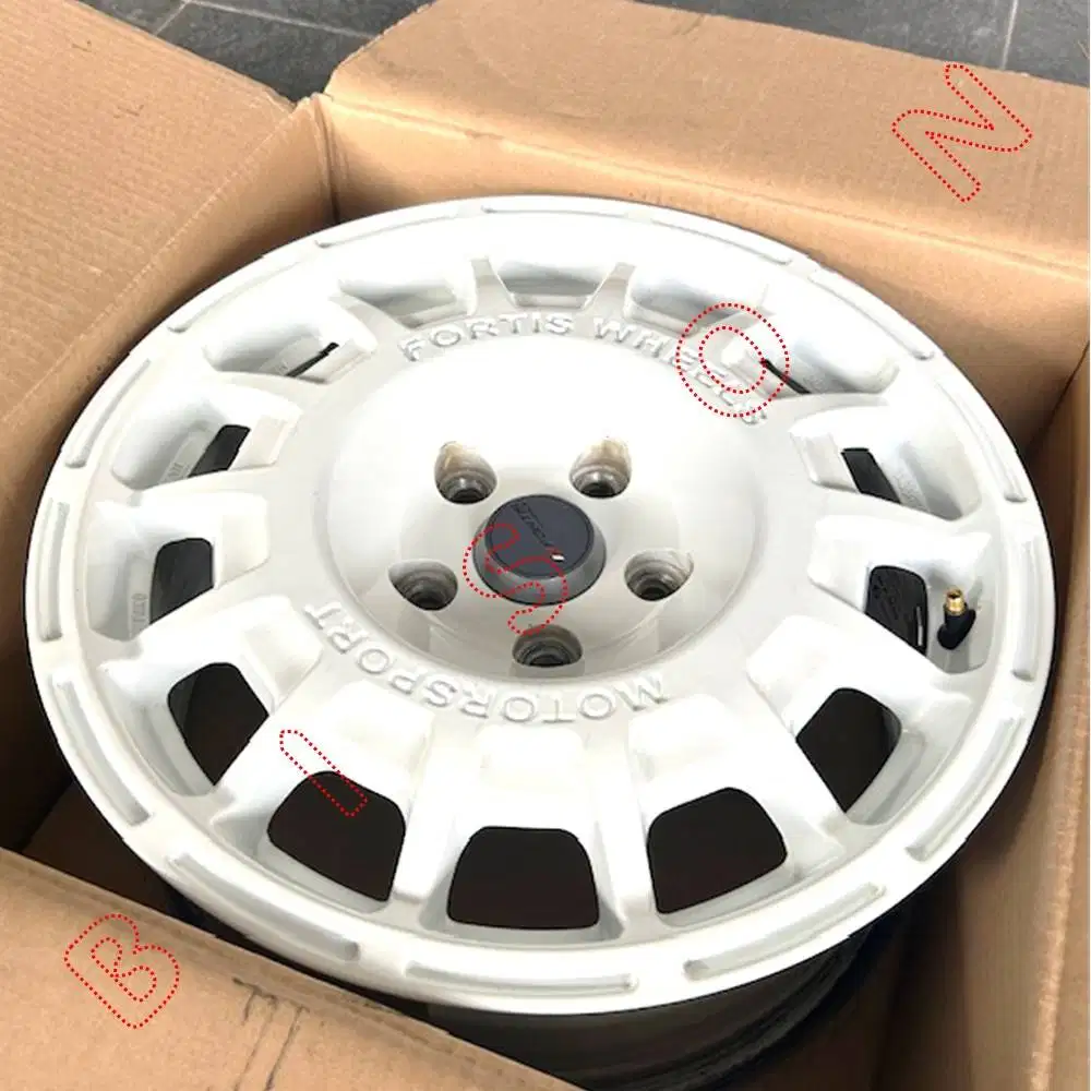 FS : VELG PAKO PRW 16 RACING WHITE - R16 x 7 - 5 x 114.3 - ET 38
