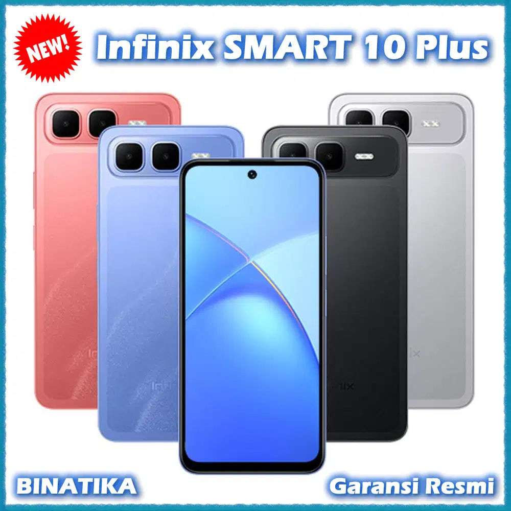 Baru - Infinix SMART 10 Plus 8+8/128GB Garansi Resmi