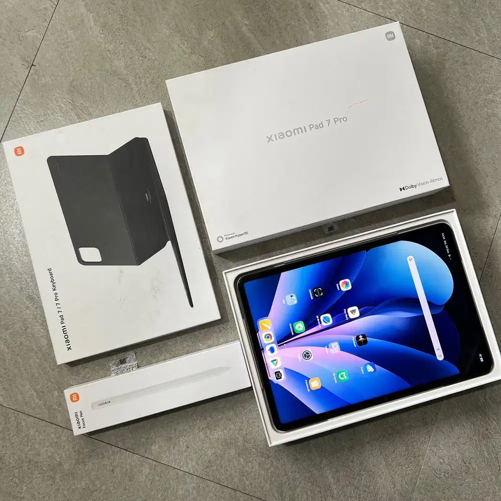 Xiaomi pad 7 pro ram 12/512 GB Lengkap keyboard dan pen