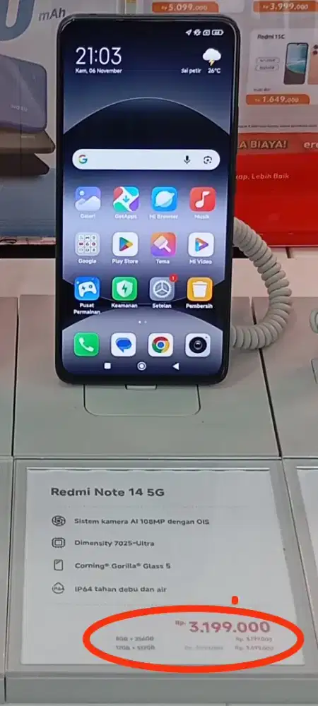 Redmi note 14 5G Ram 12GB/512GB