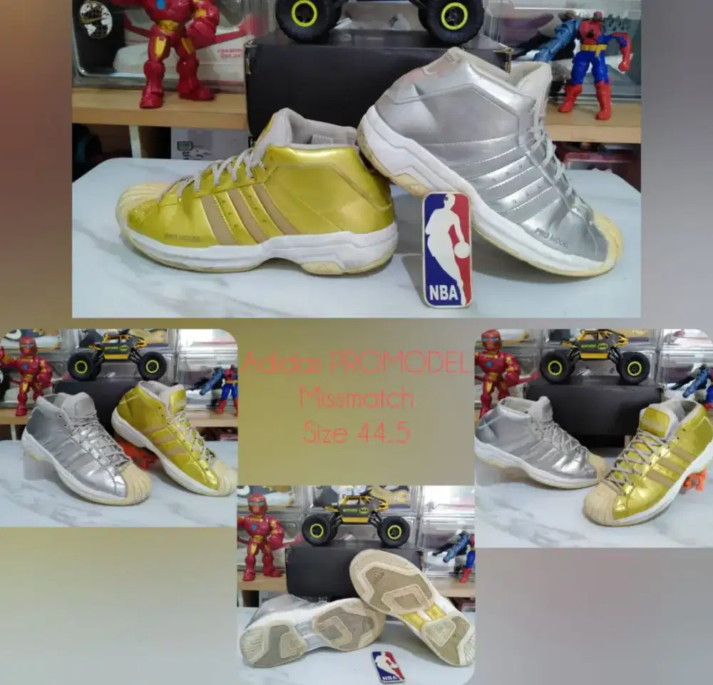 Sepatu Basket Vintage Adidas Promodel Miss match