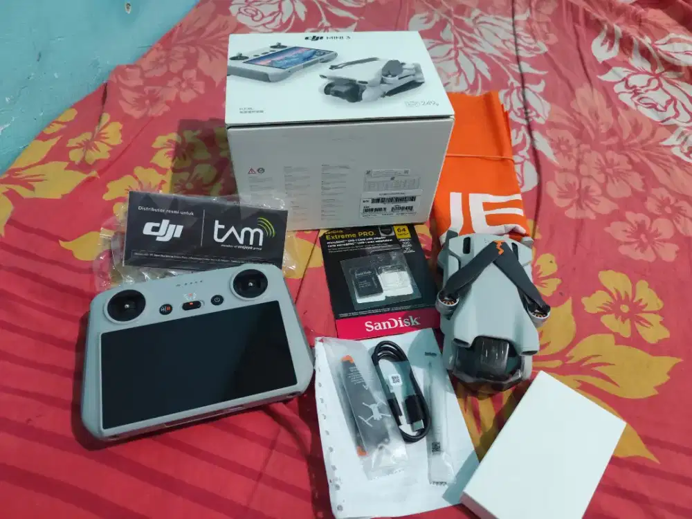 Drone Dji Mini 3 RC fullset bonus memori