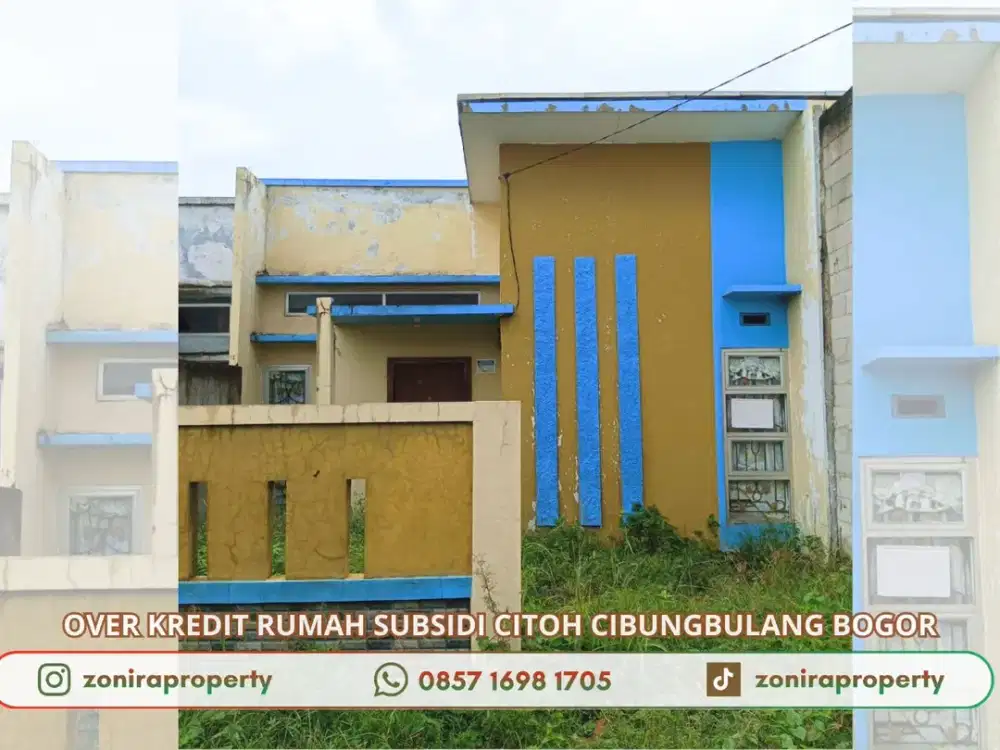 Jual Rumah Subsidi Citoh Bogor Over Kredit 8 THN lagi di Cibungbulang Town Hill