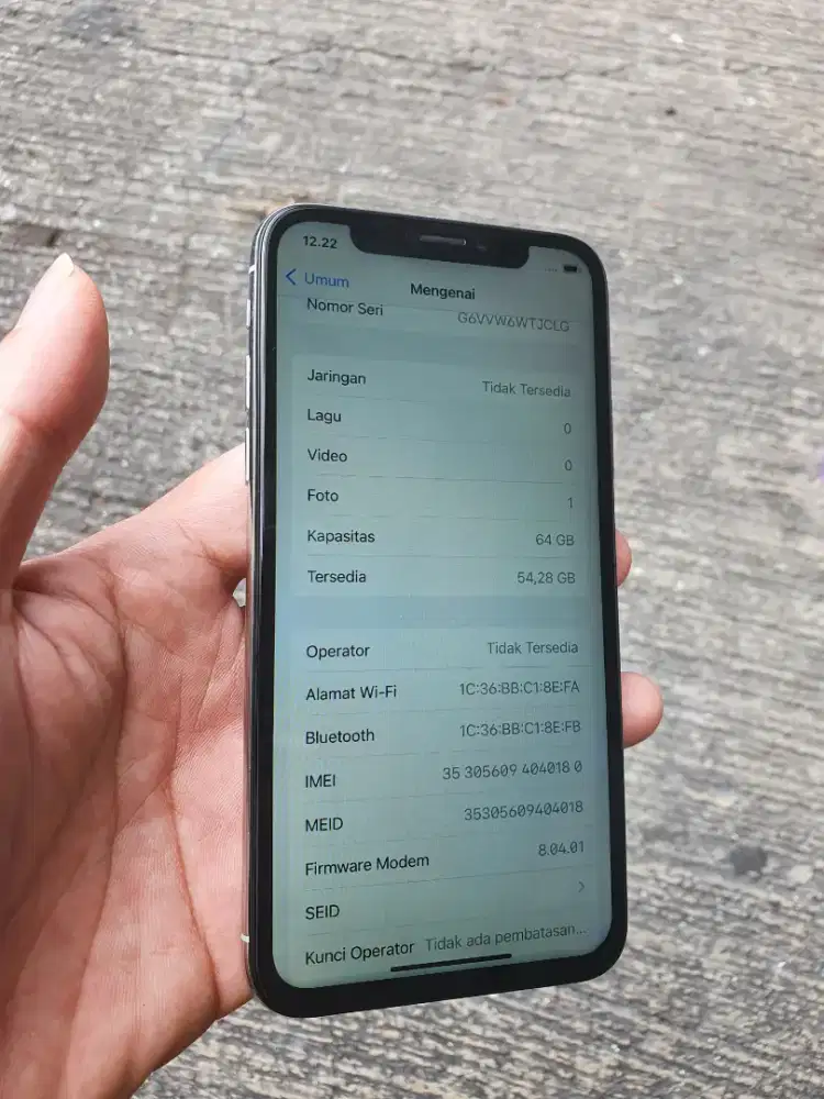 Iphone x 64gb siap pakai