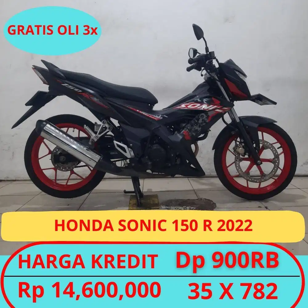 HONDA SONIC 150 R 2022 DP HANYA 900 RIBU GUYSS