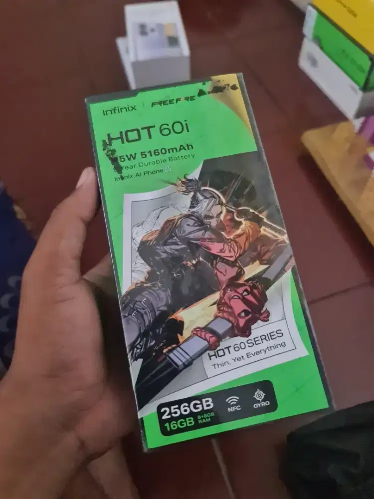 New infinix hot 60i ram8/256 garansi resmi 1 tahun