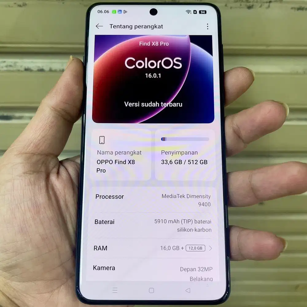 Oppo find x8 pro ram 16 / 512 resmi fullset original