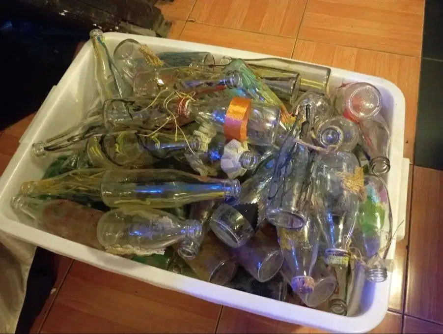 Botol Kaca Bekas Banyak Gratis