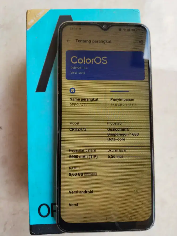 Oppo A77S 8/128 Resmi