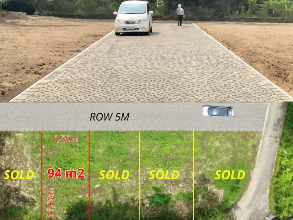 197 Juta Tanah Dekat Exit Tol Trihanggo Gamping Sertipikat SHM