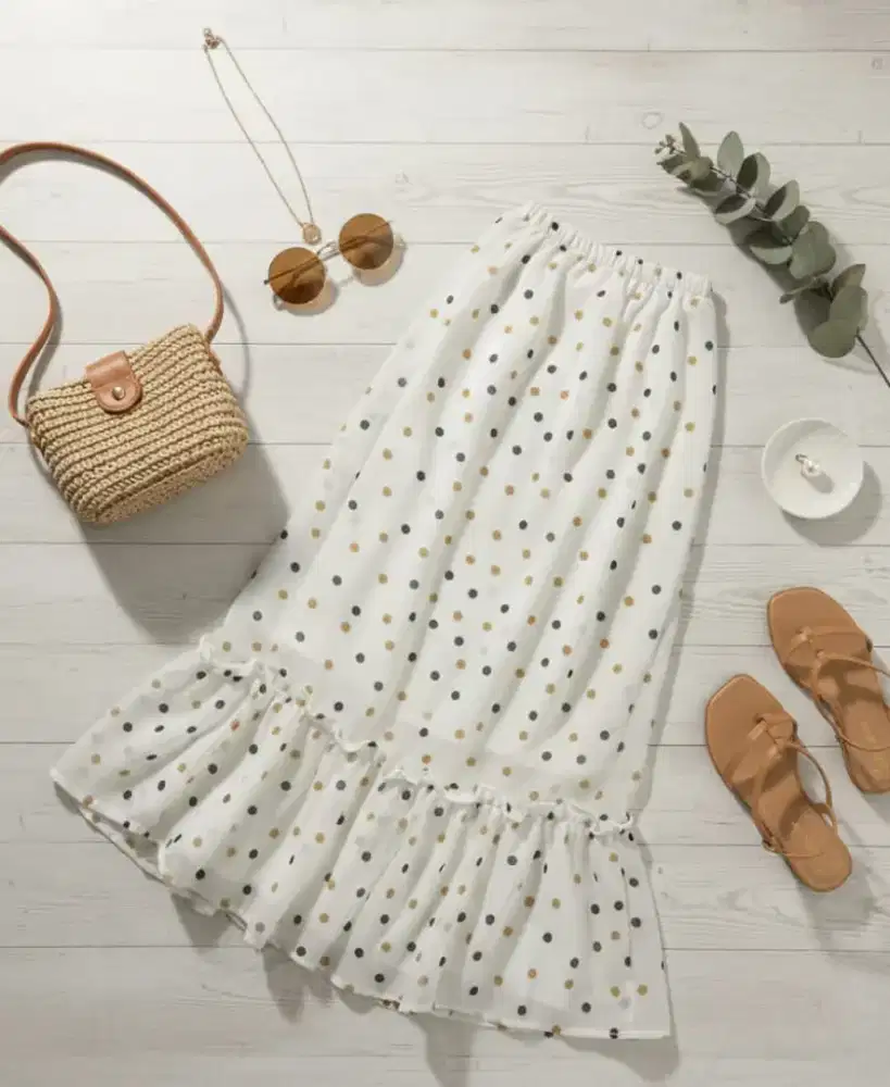 Rok pulkadot anak & dewasa