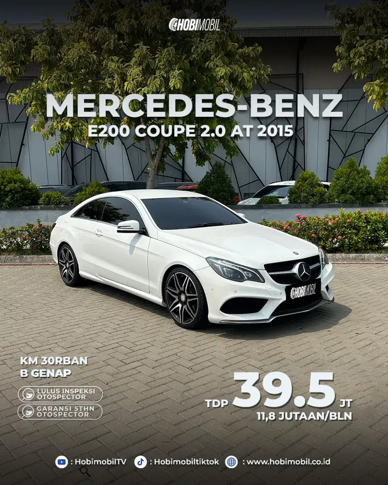 Mercy e200 coupe AMG at 2015 garansi mesin 5 tahun